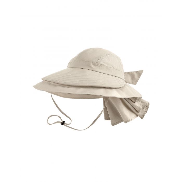 Coolibar - UV Convertible Explorer Hat for women - Tatum - Sand